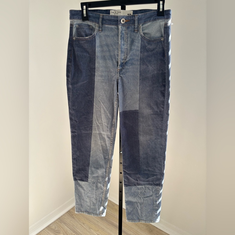 Rag & Bone Patchwork Blue Jeans - image 2